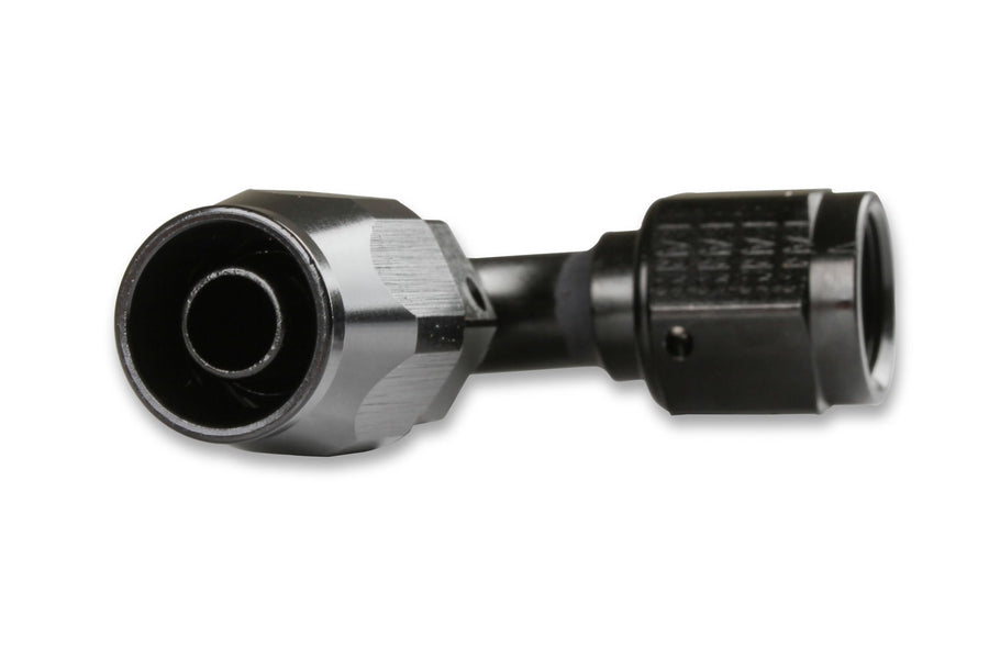 90 Degree Earl's Swivel-Seal® Hose End -6 AN - Black - Clamshell Package
