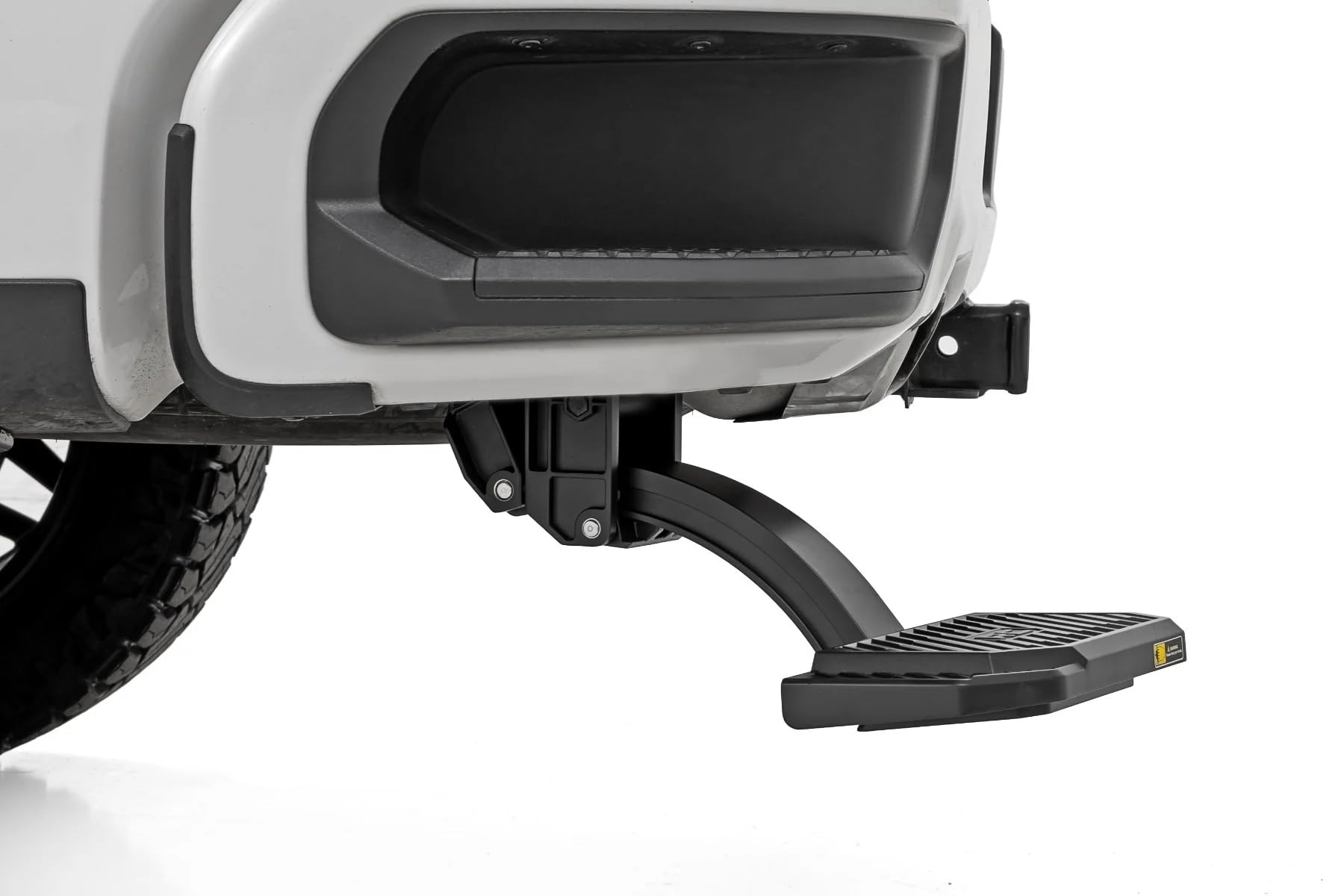 Rough Country Bed Step Retractable for Chevy Silverado & GMC Sierra 1500 (2019-2026) - Manual Pull Tailgate Step, Non-Slip Truck Step