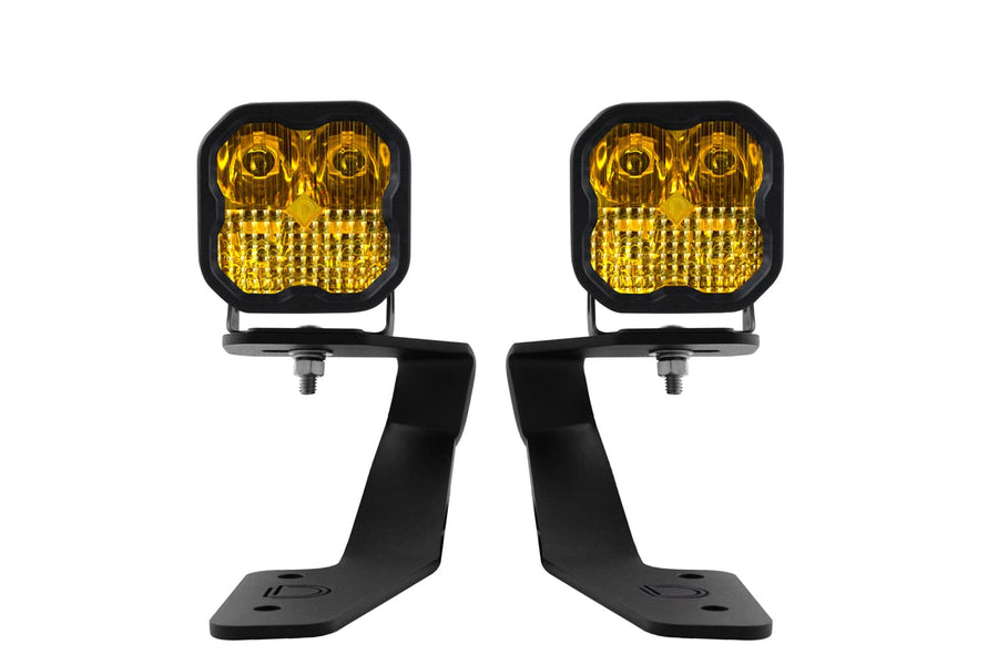 Diode Dynamics Backlit Stage Series Ditch Light Kit for compatible with Subaru WRX 2022-2026, SS3 Sport Yellow Combo
