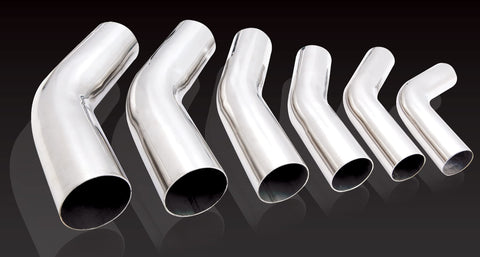 MS250-15 XFORCE Mandrel Bend 304 Stainless Steel Polished 2.5" 15 degree 1.5D 6" Leg