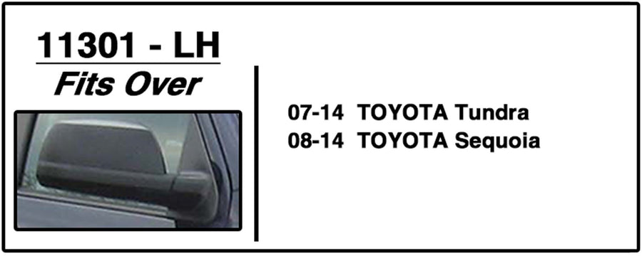 Toyota CIPA 11301 Custom Towing Mirror - Driver Side Black Large