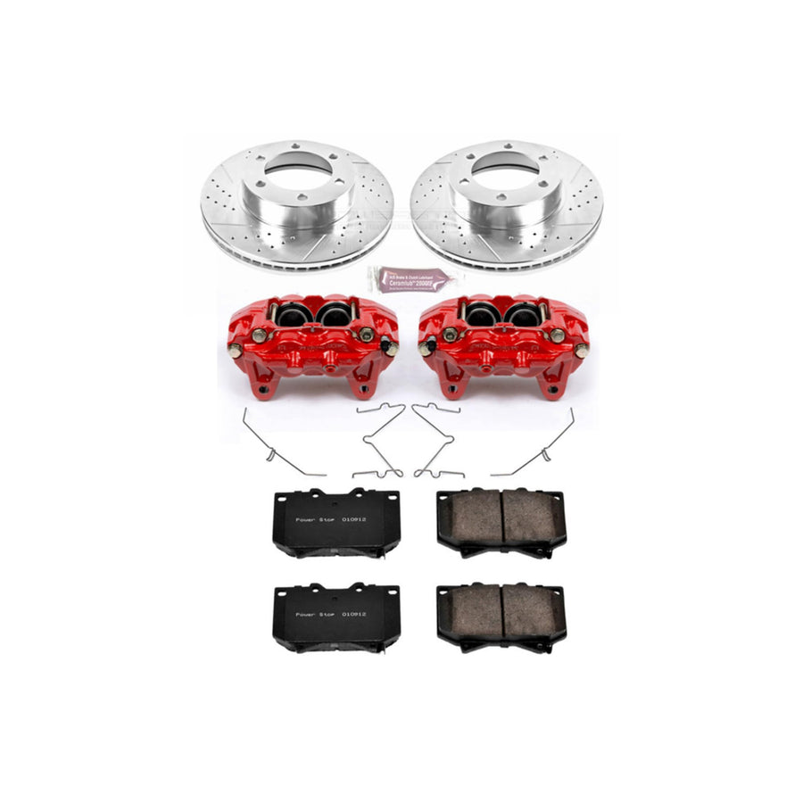 Z23 Evolution Sport Brake Kit Power Stop (KC2323) with Calipers, Front For Toyota Sequoia 2001-2002, Toyota Tundra 2000-2002 [Model Specific]