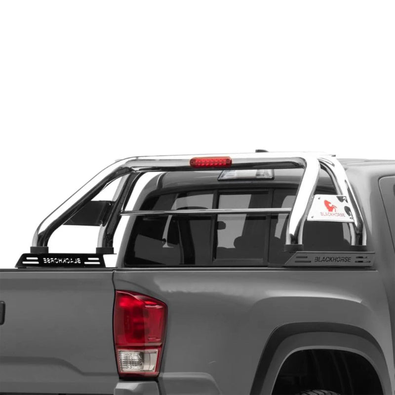 Classic Black Horse Roll Bar Stainless Steel Compatible with 2015-2022 GMC Canyon|2015-2022 Chevrolet Colorado-RB005SS