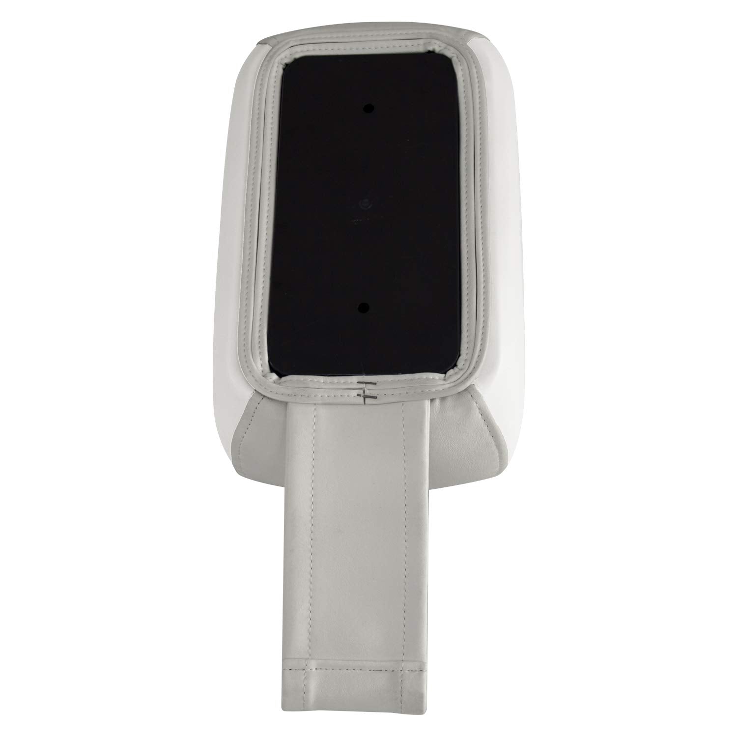 3059-1882 Wise Pontoon Double Drink Holder with Stainless Steel Cup Holders, Marble / Brite White