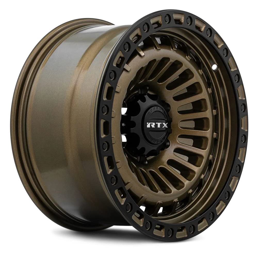 MOAB RTX Custom Wheel - 18x9, 0 Offset, 6x135 Bolt Pattern, 87.1mm Hub - Bronze with Satin Black Lip Rim