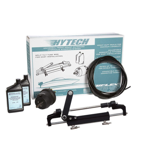 Uflex 1.1 HYTECH Front Mount OB System up to 175HP - Includes UP20 FM Helm, 2qts of Oil, UC95-OBF Cylinder & 40' Tubing