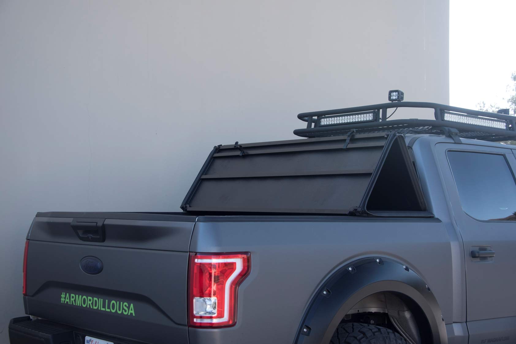 CoveRex TF Series Armordillo USA Lightweight Soft Vinyl Tri-Fold Truck Bed Tonneau Cover Fits 2016-2023 Toyota Tacoma 6 Ft (72") Bed