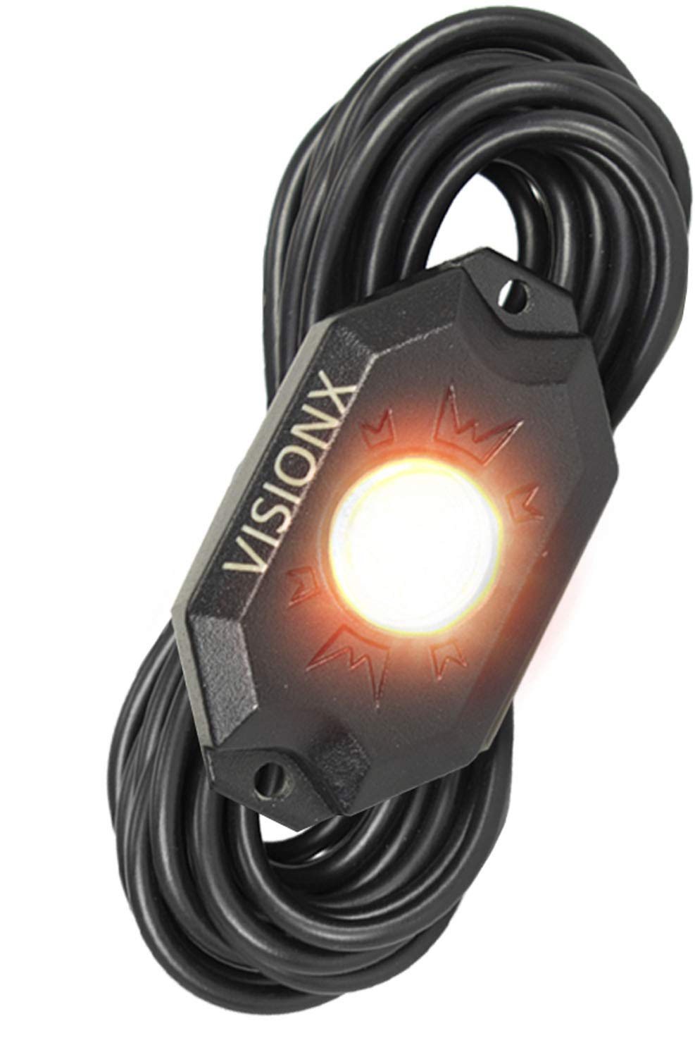 HIL-RL1A Vision X Lighting 9 Watt LED Rock Light Single Pod, Amber