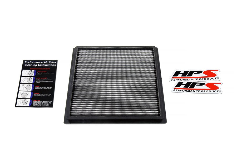 HPS Drop-in Engine Air Filter: High Performance, Premium, Washable, Replacement Car Filter: Compatible for Toyota 2014-2022 Sequoia 2014-2021 Tundra V8 2016-2023 Tacoma V6, HPS-457290