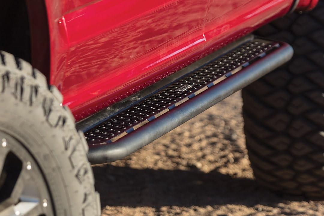 Dominator Xtreme Go Rhino D6 SideSteps | 87", Mild Steel, Textured Black | D60087T