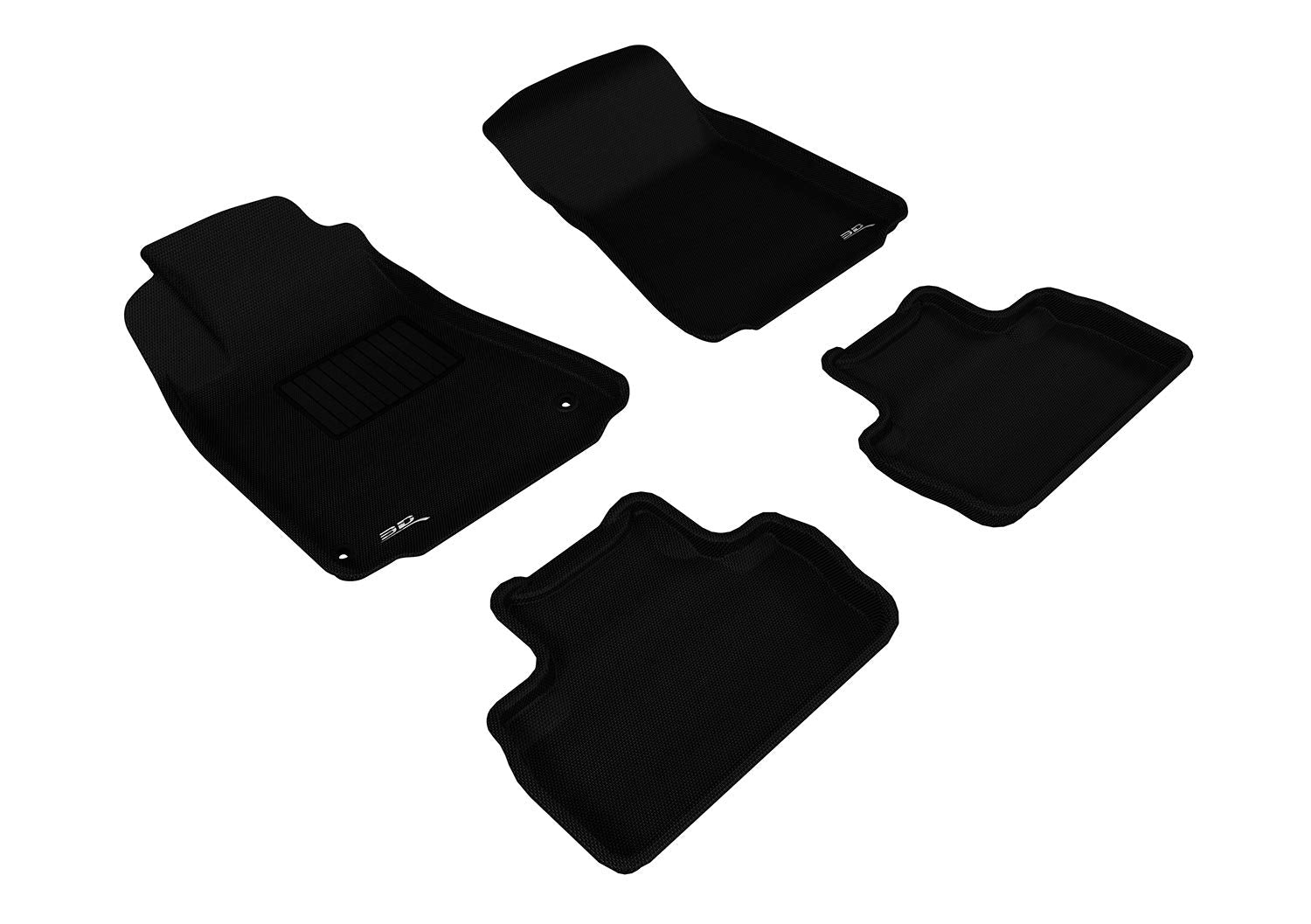 Kagu Floor Mat 3D MAXpider Custom Fit (Black) Compatible with Lexus IS250/350/ ISF RWD 2006-2013 - Full Set