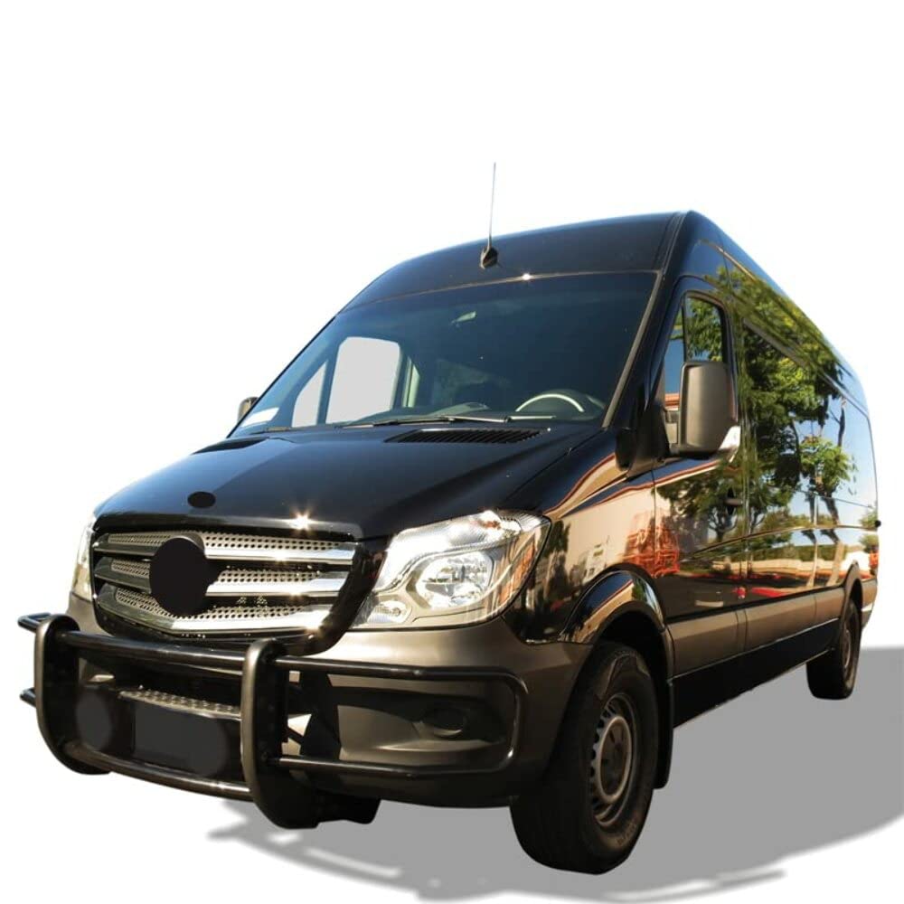 SPARTAN Black Horse Grille brush Bumper Guard Modular Black Compatible with 07-09 Dodge sprinter/Freightliner Sprinter 2500/3500|19-24-Benz sprinter 1500/4500|10-24-Benz sprinter 2500/3500-17D501MA