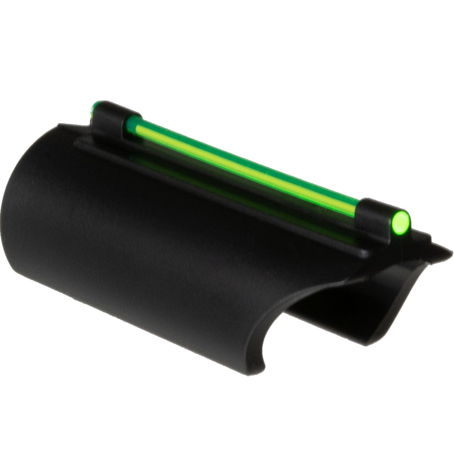 Glo Dot II TruGlo Universal Fiber Optic Sight for Plain Barrel Shotgun, 12 & 20 GA/Green Fiber Low-Profile All-Metal Construction