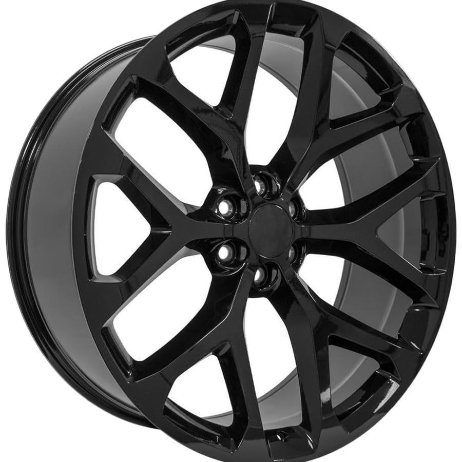 CV98B OE Wheels 20" Replica Wheel Fits Chevy Silverado CV98B Rim 20x9 Black Wheel