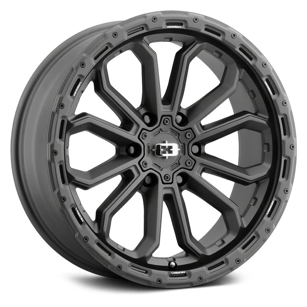 405 Vision Korupt 18x9 6x120 +12mm Satin Black Wheel Rim 18" Inch
