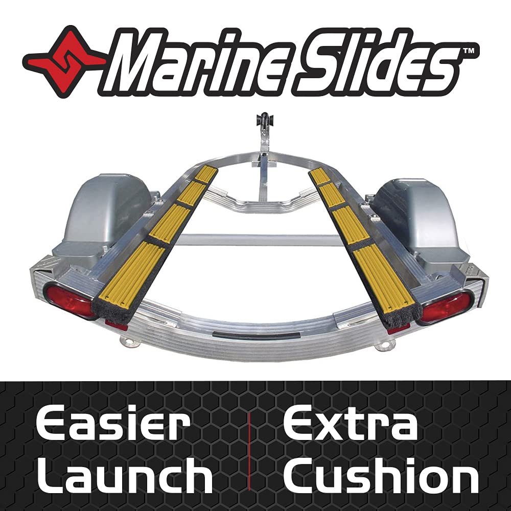 Marine Caliber Trailer Bunk Slides 23013, 3 x 15 inch, 10-Pack Yellow