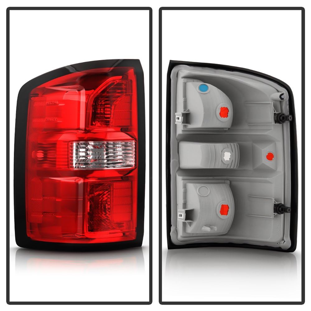 GMC Sierra 14-18 (Not Fit Denali) Spyder (POE) Halogen Red/Clear (Non Harness) Tail Light - OE Left