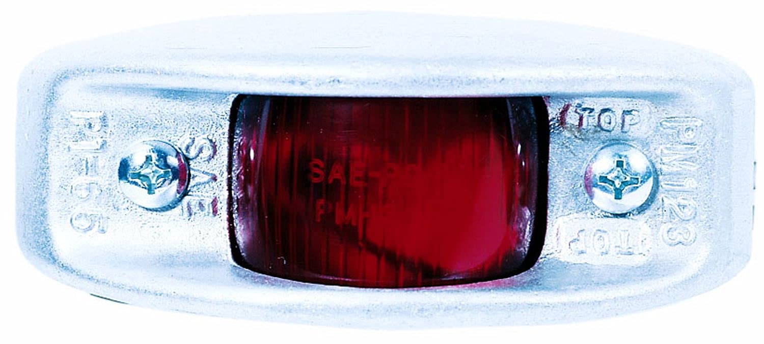 Red Peterson Manufacturing 123R Cast-Aluminum Clearance and Side Marker Light