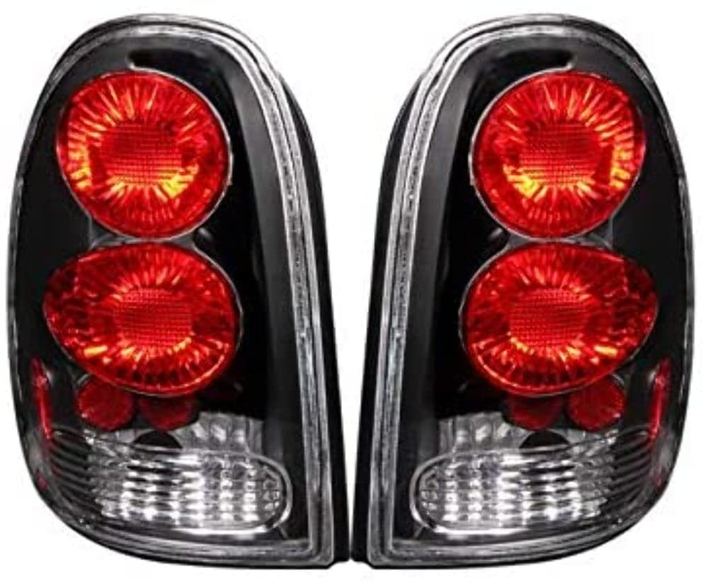 Black Euro Tail Light Set-Clear Lens ANZO USA 211039