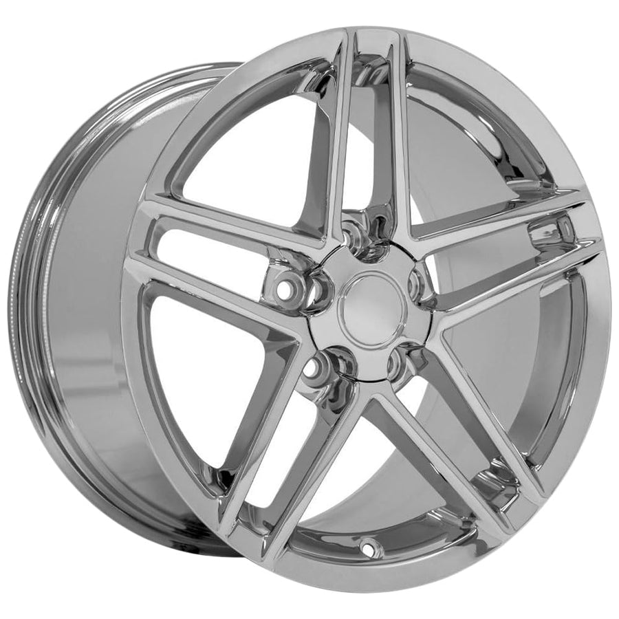 CV07A OE Wheels 18" Replica Wheel CV07A Fits Chevrolet Corvette - C6 Z06 Rim 18x9.5 Chrome Wheel 56C