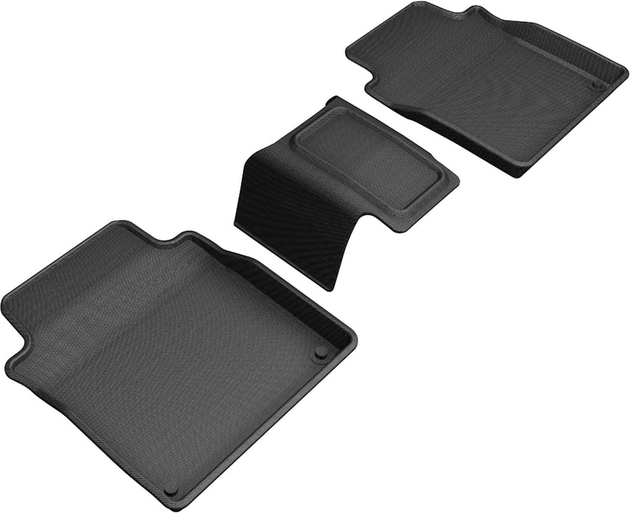 3D MAXpider Kagu 2nd Row Floormats - Black 2019-2020 Audi A8L (L1AD05021509)