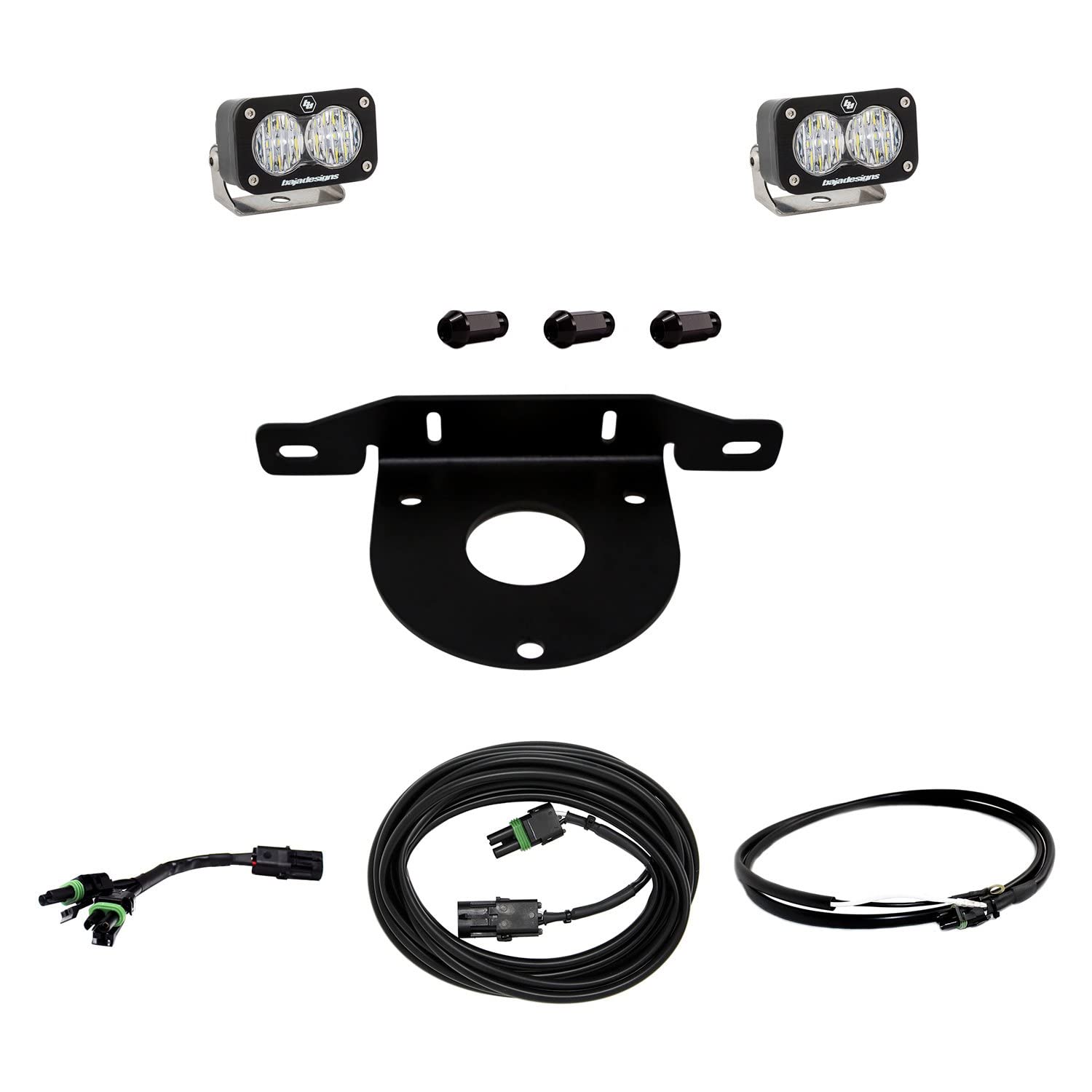 Dual S2 Sport BAJA DESIGN 2021+ fits Ford Bronco W/C Reverse Kit w/Upfitter - 447767UP, Multicoloured