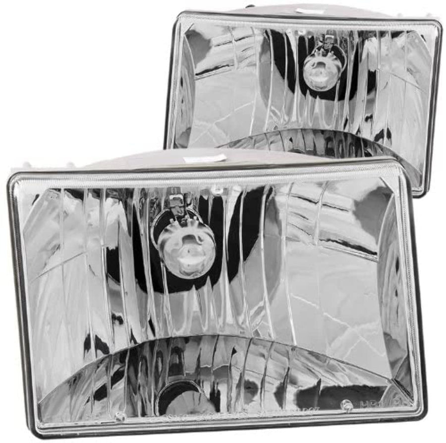 Crystal ANZO USA Headlight Set-Chrome 111066
