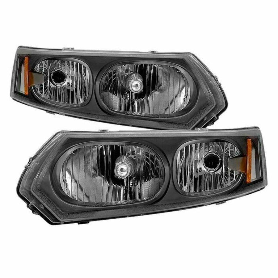 Headlight Xtune HD-JH-SAION-4D-BK (Saturn ION Sedan only 03-07 (Don't Fit Coupe) OEM Style s - Black)
