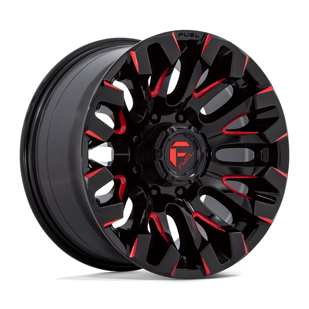 D829 QUAKE FUEL OFF-ROAD 18X9, 8X170, 5.04, 1mm GLOSS BLACK MILLED RED TINT - D82918901750