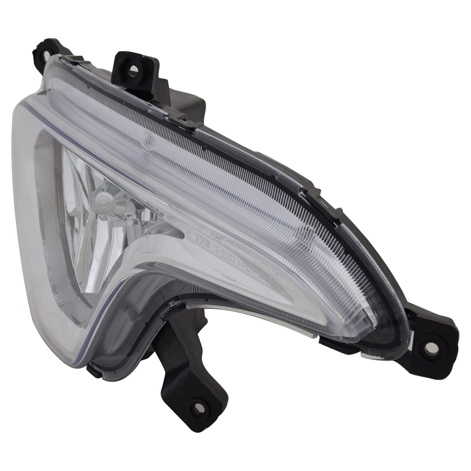 Right TYC Fog Light Assembly Compatible with 2013-2016 Hyundai Santa Fe