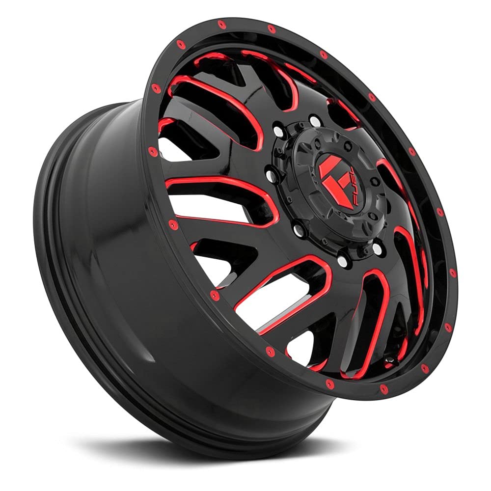 D656 FUEL TRITON Black Wheel with Painted and TPMS Compatible (20 x 8.25 inches /8 x 154 mm, -221 mm Offset)