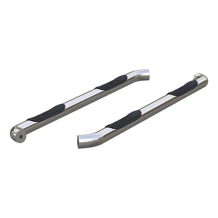 3-Inch Round Polished Stainless Steel ARIES Nerf Bars, No-Drill, Fits Select Nissan Titan, XD