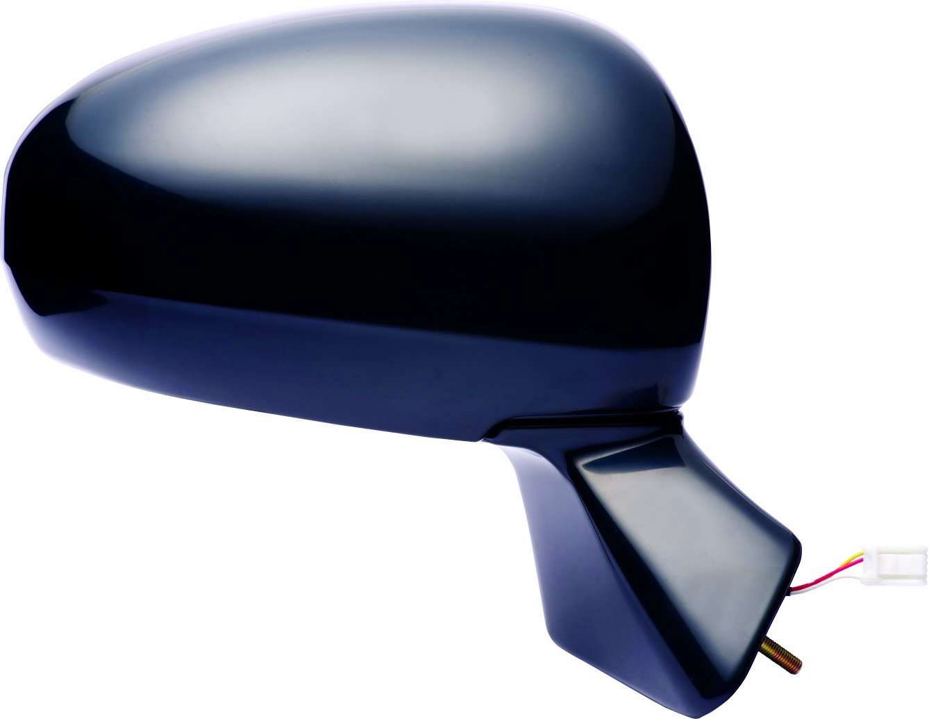 Fit System Side Mirror Passenger for Toyota Venza, w/o Memory, Foldaway, Power, Textured Black and ptm Cover