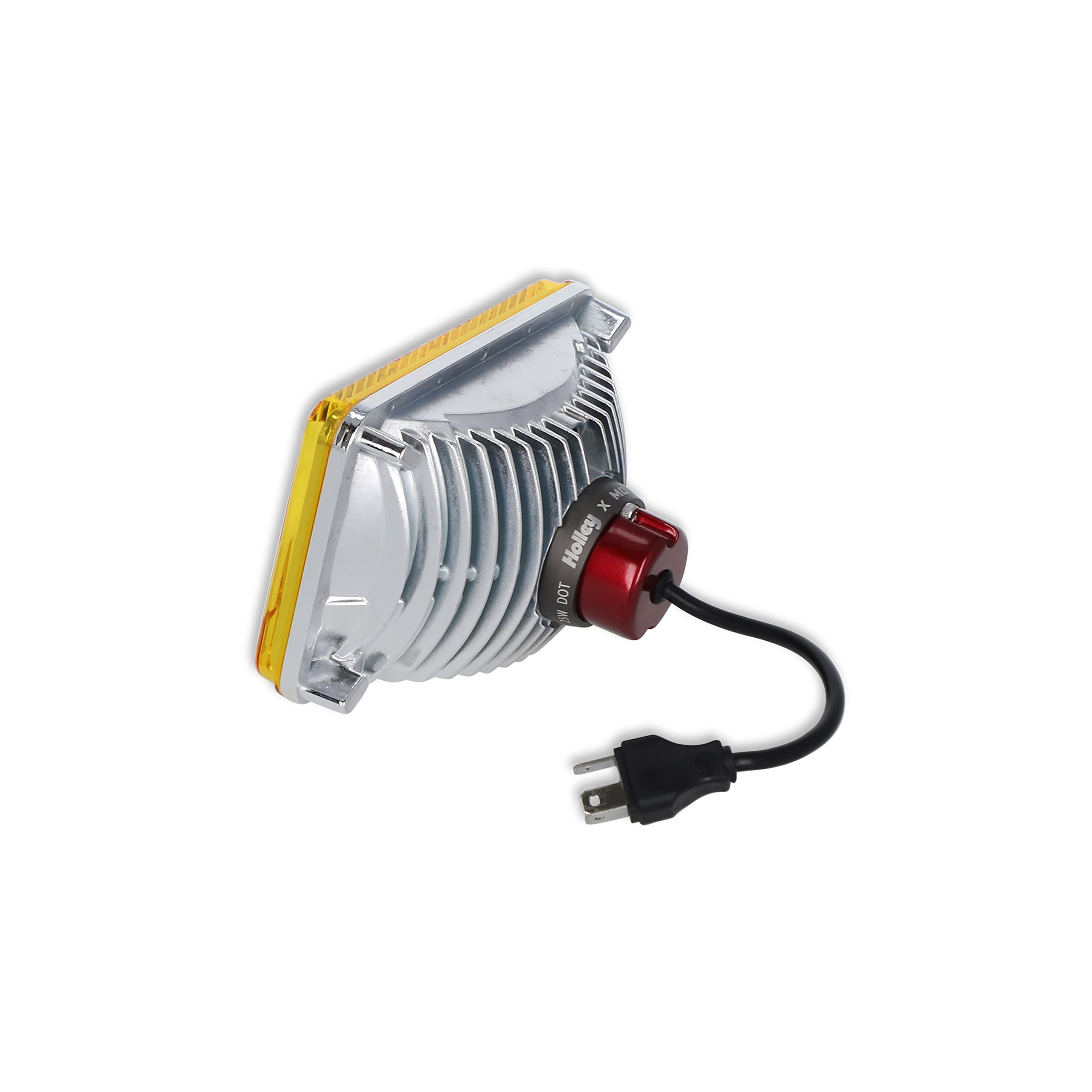 Holley LFRB101 Retrobright LED Replacement Forward Facing Light - Yellow Lens - High Beam Only