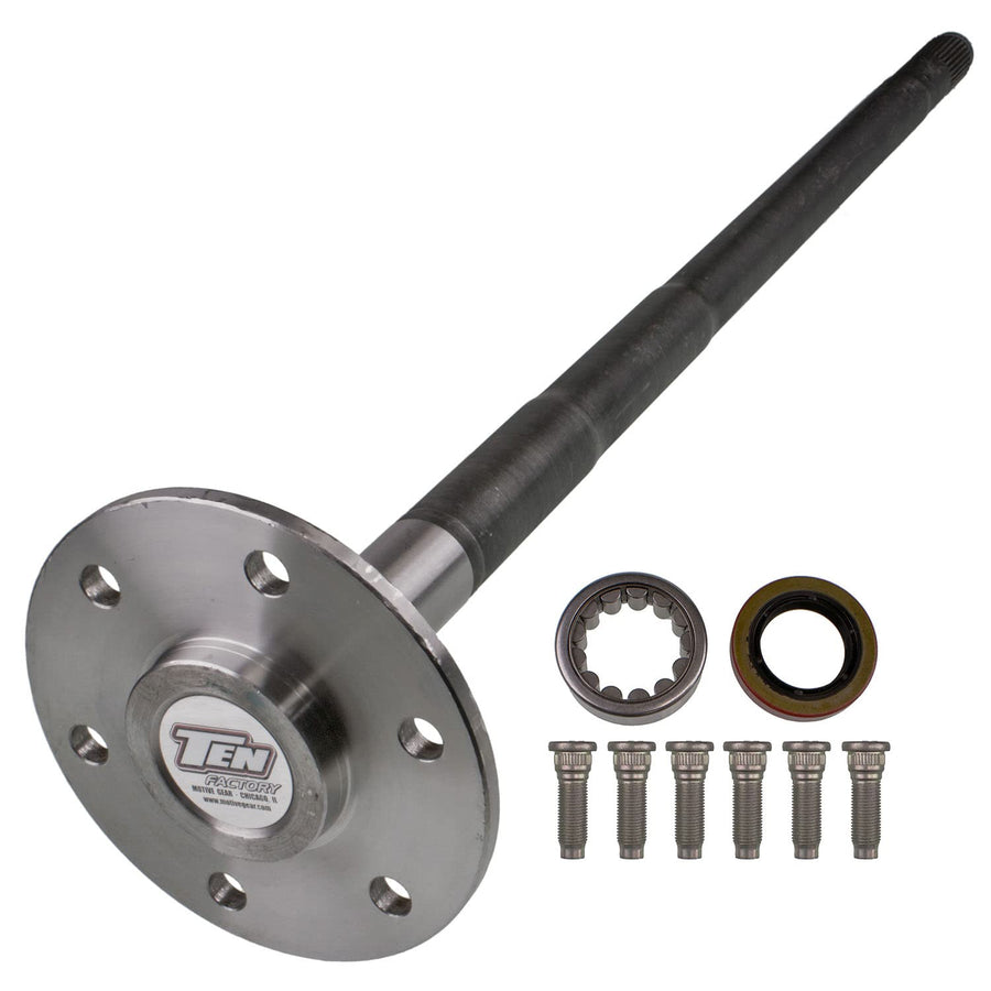 TEN Factory MG27105 Spline Drive Bolt Pattern Axle Shaft Assembly for GM 8.5, 30 Spline Details Left and Right - Fits Chevrolet/GMC Blazer, Jimmy, V1500, Replaces 17105, 26010414, 92-25140, PA5473