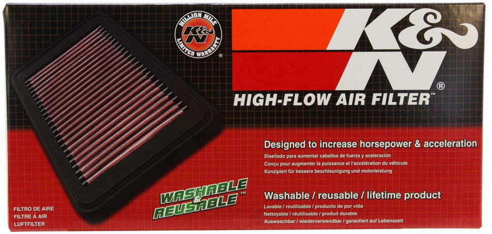 K&N Engine Air Filter: Washable, Increase Power & Towing, Premium, Replacement Air Filter: Compatible with 2005-2019 NISSAN/SUZUKI (Frontier, Equator), 33-2324