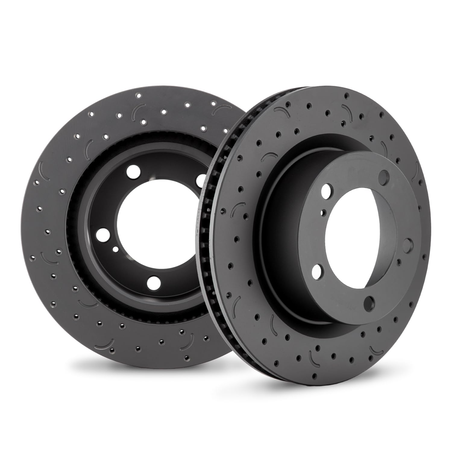 Hawk Performance Cross-Drilled and Slotted HTC4980 Talon Rotors