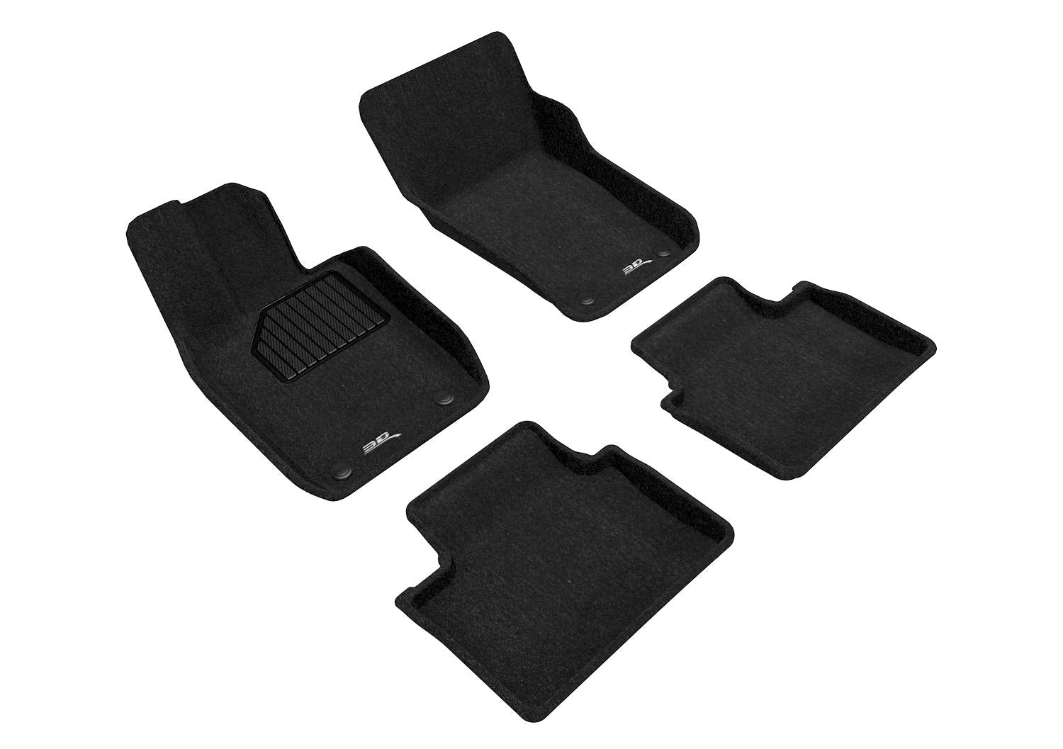 Custom Fit 3D MAXpider Elegant Floor Mat (Black) Compatible with Porsche Panamera (971) 2017-2025 / Panamera E-Hybrid (971) 2020-2025 - R1 R2