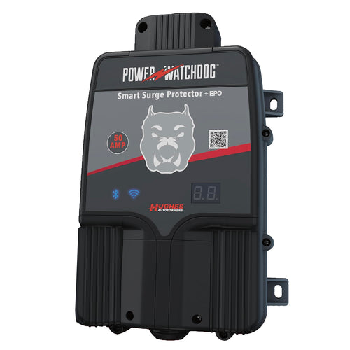 50 Amp Power Watchdog PWD50EPOHW Smart RV Hardwired Surge Protector - Emergency Power Off (EPO) – WiFi Monitoring - Replaceable Surge Module - LED Diagnostics - Durable for RV Campsite Use