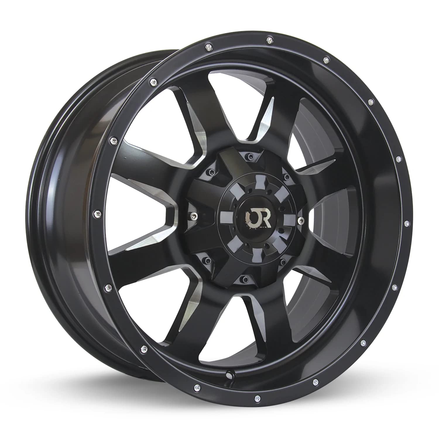 18X9 RTX Ridgeline, 8X170, 15P, 125, Black MACHINED 081691