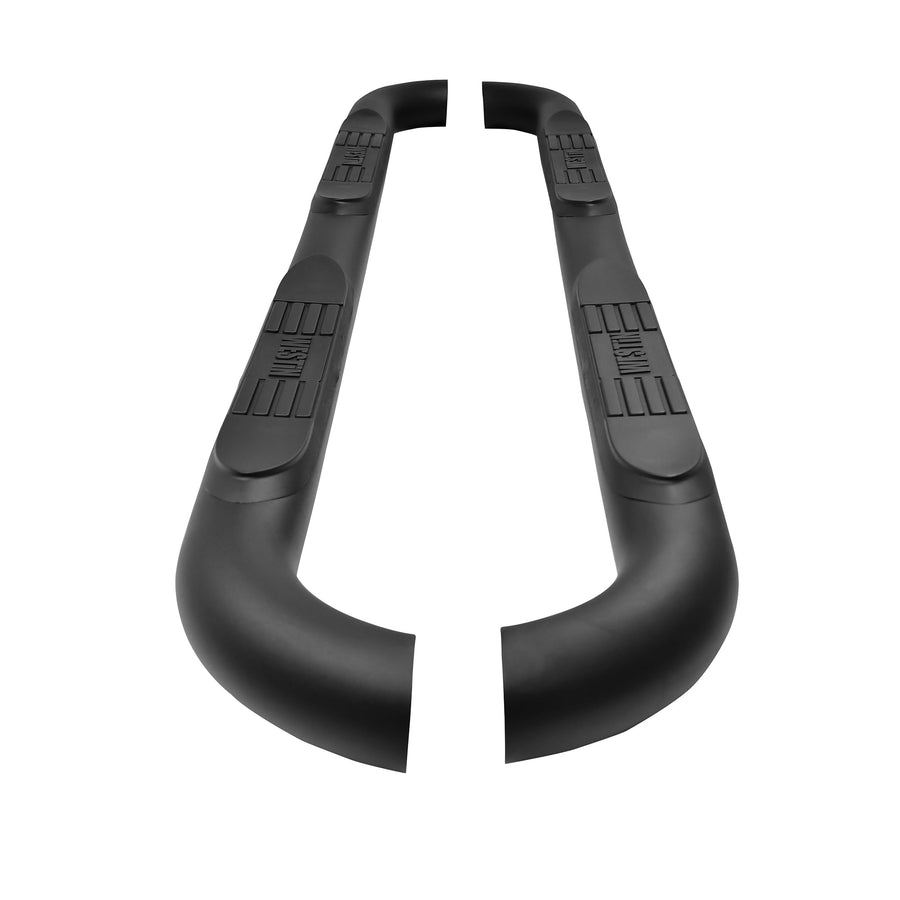 Westin E-Series 23-4065 3 Round Nerf Bars fits 2018-2025 Wrangler JL Unlimited 4Door Textured Black Pair