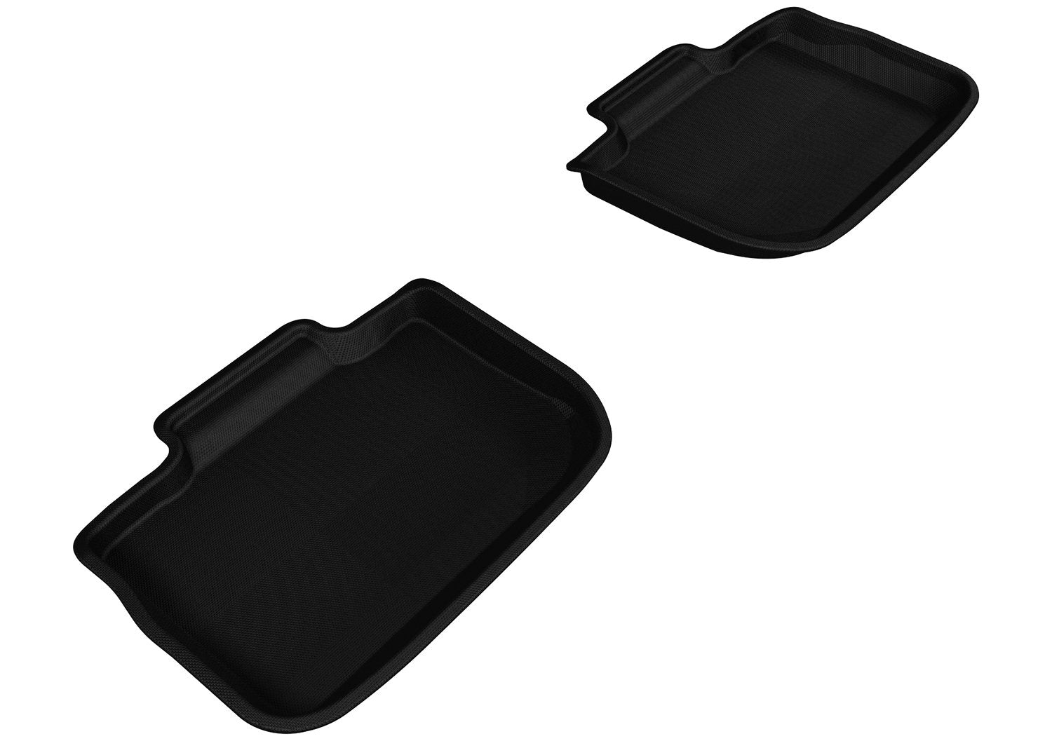 KAGU 3D MAXpider Custom Fit Floor Mat (BLACK) Compatible with DODGE/CHRYSLER CHARGER/300 2011-2023 - Second Row