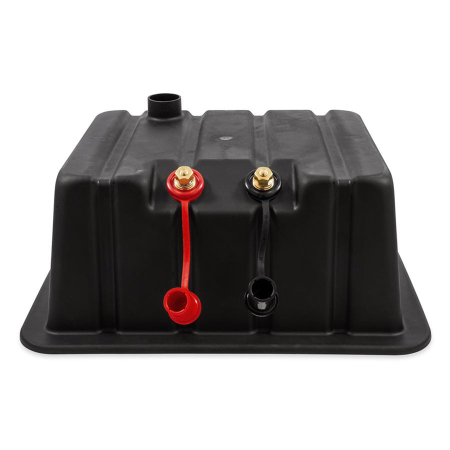 Camco 55370 RV/Marine Vented Battery Box, Double Side-by-Side - Protects Your Battery from Collisions and Contaminants - Holds (2) Group 24 Batteries, Black