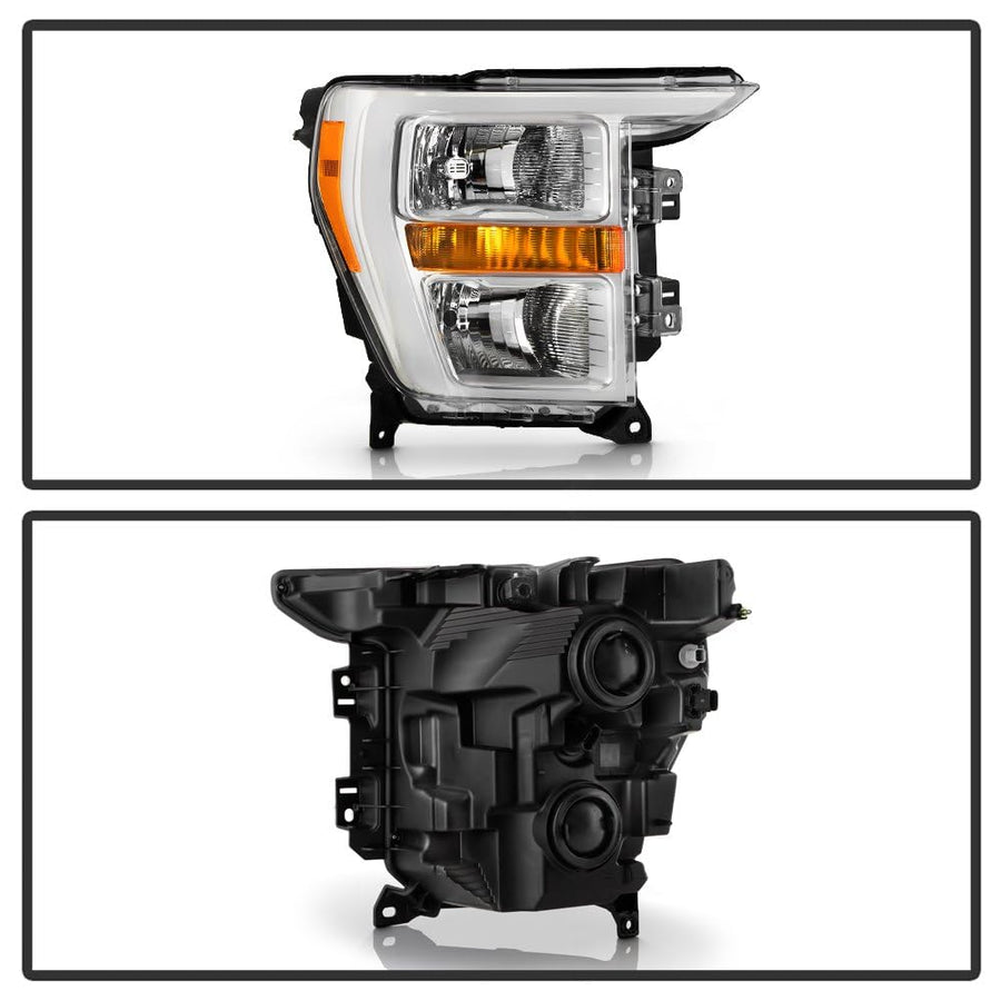 Ford F150 21-23 Spyder (POE) Halogen Headlight - Low Beam-H11(Included) ; High Beam-HB3(Included) ; Signal-WY21W(Not Included) - OE Right