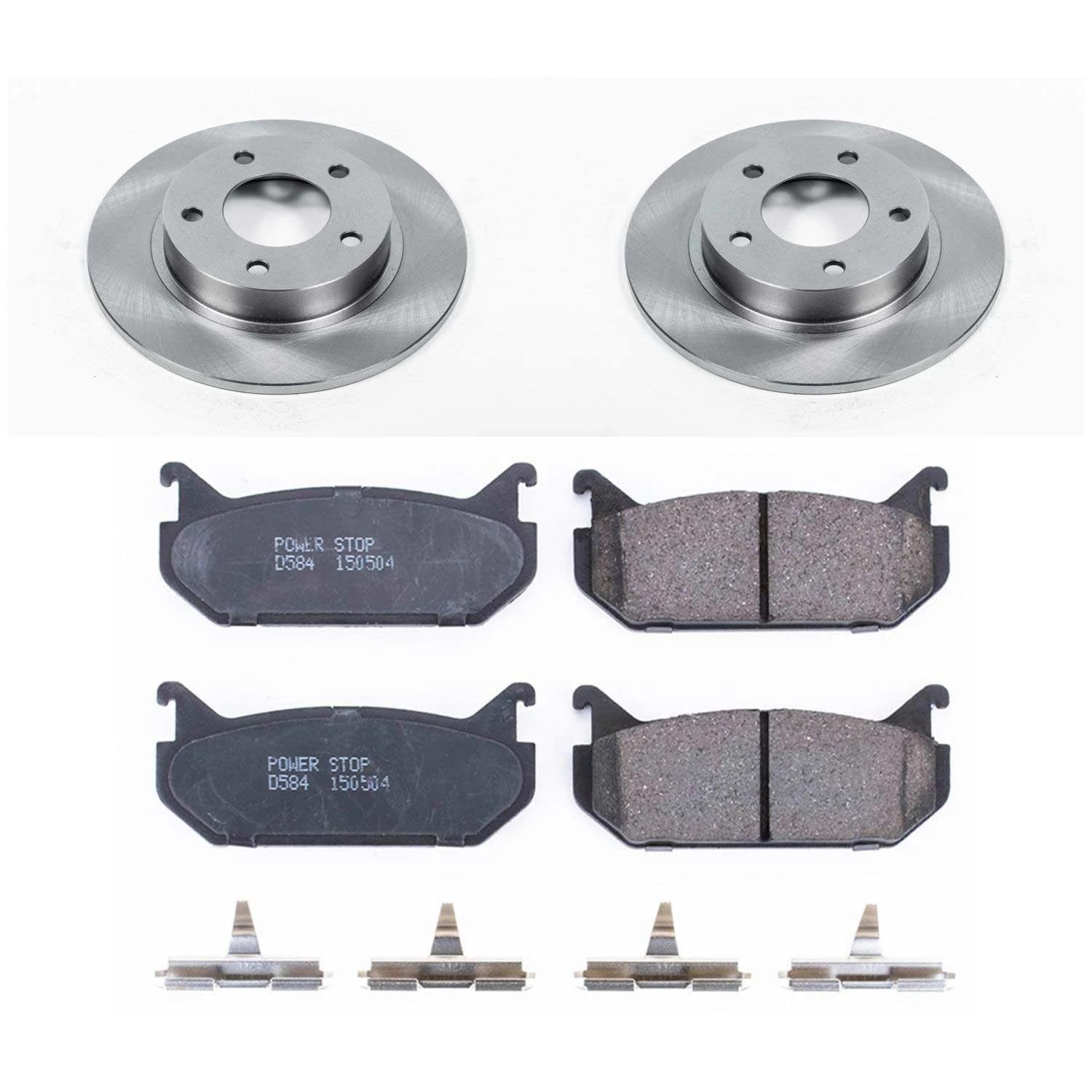 Power Stop Rear KOE790 Brake Kit-OE Replacement Brake Rotors & Ceramic Brake Pads
