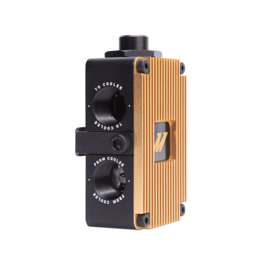 Mishimoto In-Line MMOP-EXTFC Oil Thermostat, Black & Gold