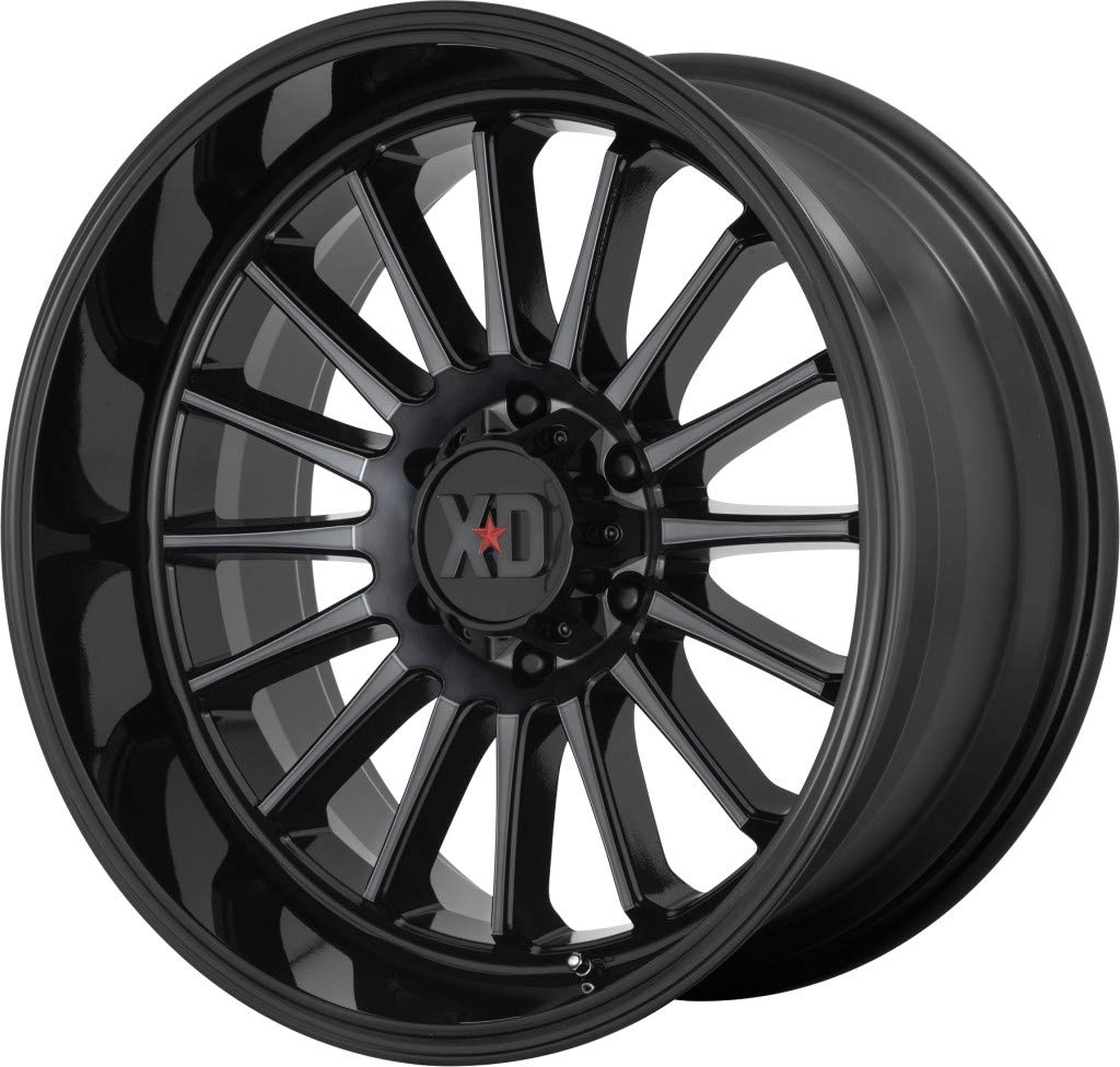 Xd857 Whiplash Satin Black Wheel XD Wheels with Alloy Steel (20 x 9. inches /8 x 124 mm, 0 mm Offset)