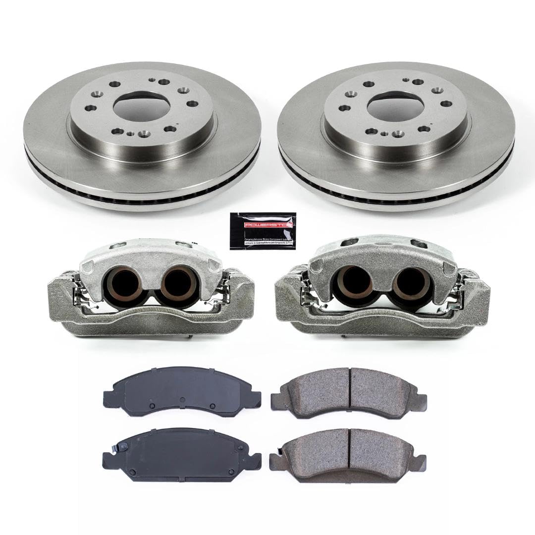 Power Stop KCOE2069 Brake Kit Autospecialty OE Replacement with Calipers For Chevy Silverado Tahoe GMC Yukon Sierra Cadillac Escalade