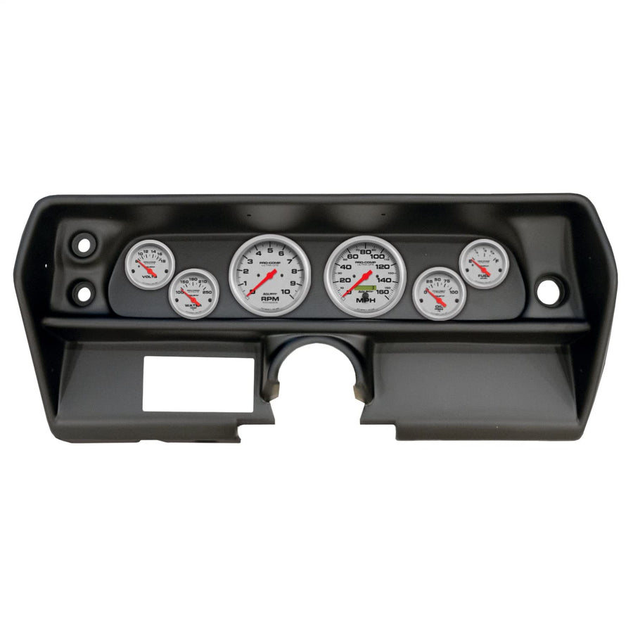 AutoMeter Dash Kit Direct Fit, (3 3/8" X2, 2 1/16" X4), Chevy Nova 68, Ultra-Lite (2905-13)