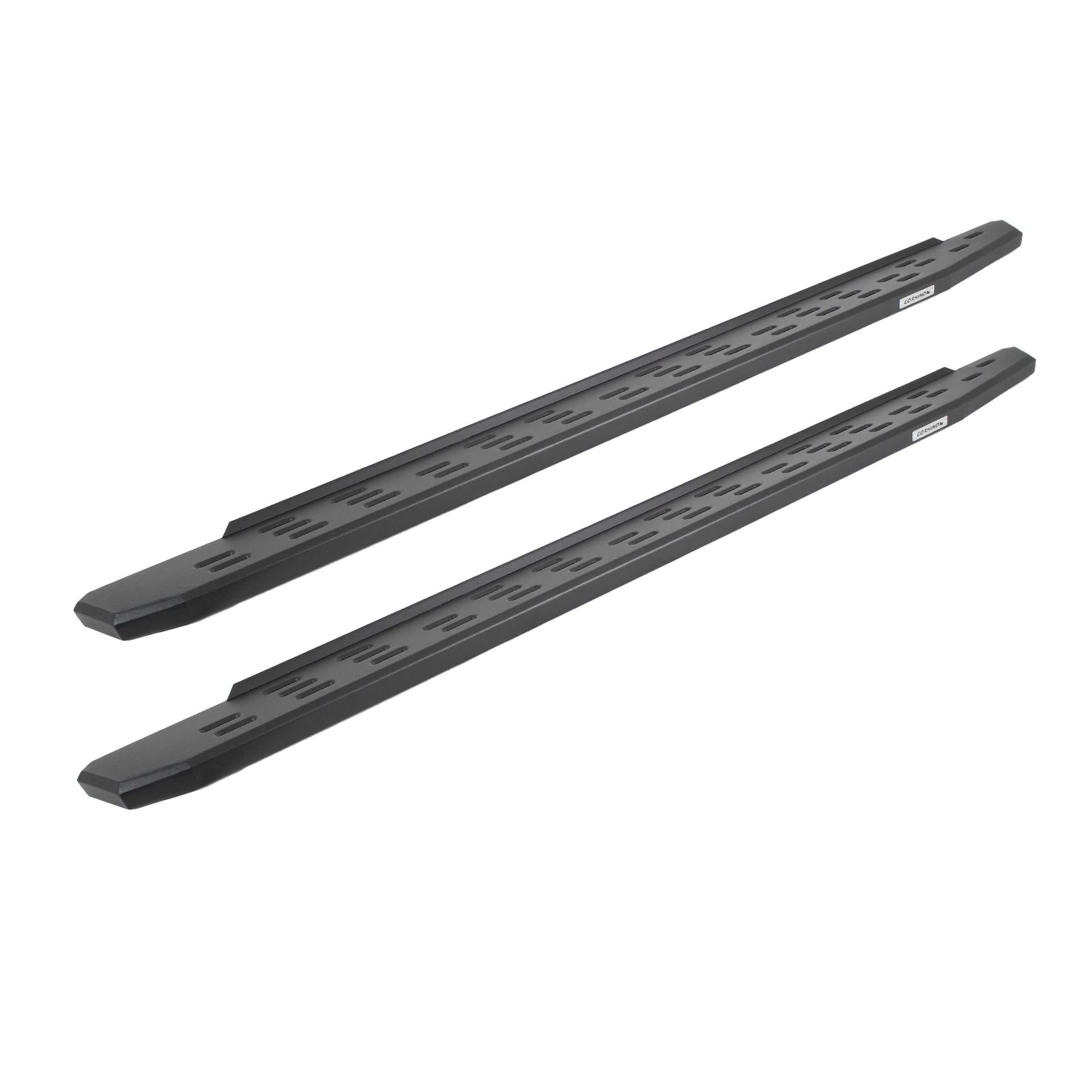 RB30 Running Boards Go Rhino | 80", Galvanized Steel, Textured Black | 69600080PC